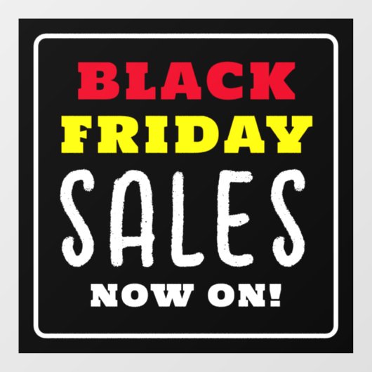 Zwarte Vrijdag Sale Actie Raamsticker (Vel)
