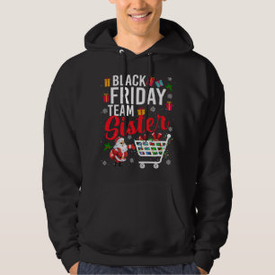 Zwarte vrijdagploeg Zuster Cute Kerstmis Shoping L Hoodie