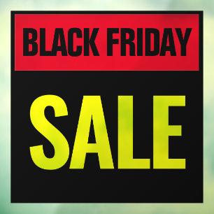 Zwarte vrijdagverkoop Eenvoudig minimalistisch roo Raamsticker