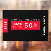 Zwarte vrijdagverkoop raamsticker (Vel 2)