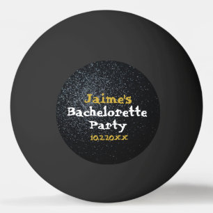 Zwarte vrijgezellenfeest evenement activiteit pingpongballen