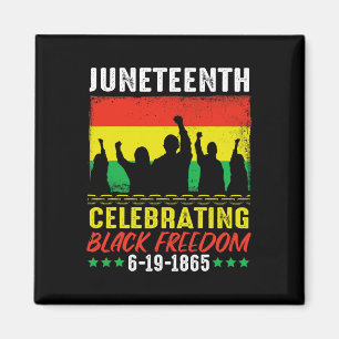 Zwarte Vrijheid 19 juni 1865 Junteenth African Ame Magneet