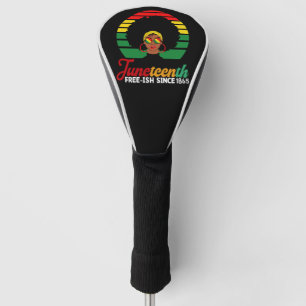 Zwarte Vrijheid Vrij sinds 1865 Juneteenth Golfheadcover