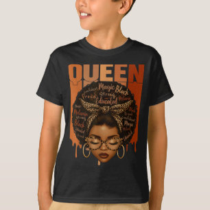 Zwarte Vrouw Opgeleid Sterke Black History Month G T-shirt