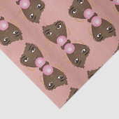 Zwarte Vrouw, Roze Afro, Popping Pink Bubblegum Tissuepapier (Detail)