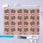 Zwarte Vrouw, Roze Afro, Popping Pink Bubblegum Tissuepapier (Craft)