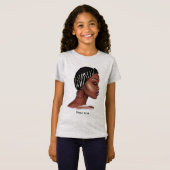 Zwarte vrouw t-shirt (Voorkant volledig)