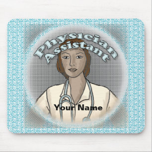 Zwarte vrouwelijke Physician Assistant Muismat