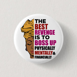 Zwarte vrouwen Afro-Amerikaanse melanine vrouwen s Ronde Button 3,2 Cm