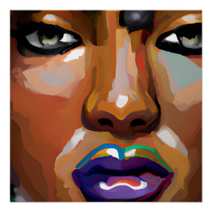 Zwarte vrouwen inspirerend positief zwart koningin perfect poster