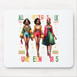 Zwarte vrouwen Juneteenth 1865 vieren vrijheid Cel Muismat