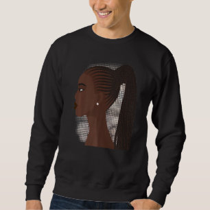 Zwarte vrouwen Melanin Girl Internationale Vrouwen Trui