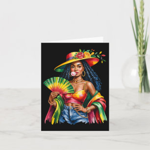 Zwarte Vrouwen Melanin Koningin Sterke Afrikaanse Kaart
