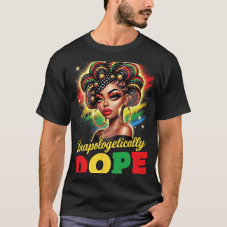 Zwarte vrouwen onverbloemd drugs Juneteenth Zwarte T-shirt