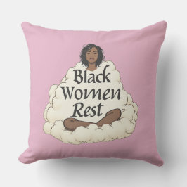 Zwarte vrouwen rusten. kussen