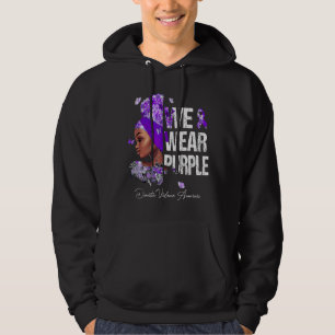 Zwarte vrouwen We zijn ons bewust van Paars huisel Hoodie