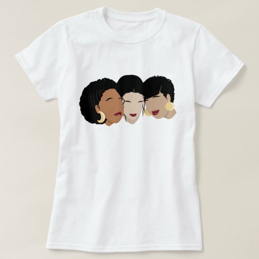 Zwarte vrouwen, zuster Friends T-shirt (Design voorkant)