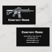 Zwarte vuurwapens visitekaartje (Voorkant / Achterkant)