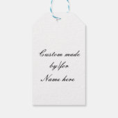 zwarte walvis cadeaulabel (Achterkant)