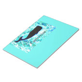 zwarte walvis Thunder_Cove blauw Notitieblok (Schuin)