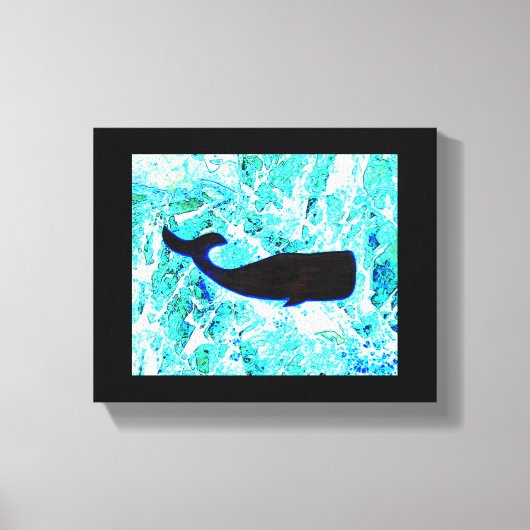 zwarte walvis Thunder_Cove Canvas Afdruk (Voorkant)