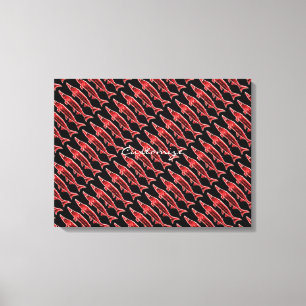 zwarte walvis Thunder_Cove Canvas Afdruk