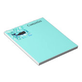 Zwarte walvissen Blauw Thunder_Cove Notitieblok (Schuin)