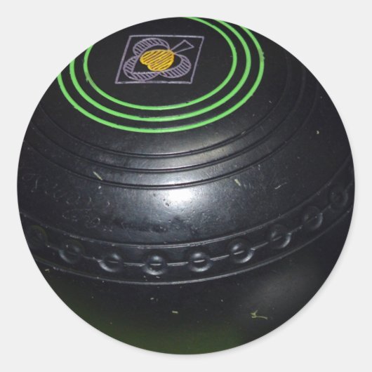 zwarte wandelbalkons, ronde sticker (Voorkant)