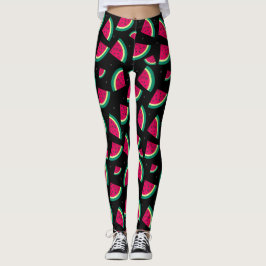 Zwarte watermeloen leggings