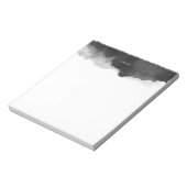 Zwarte Waterverf Splash Persoonlijk Notitieblok (Gedraaid)