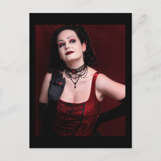 Zwarte weduwe - Briefkaart (Voorkant)