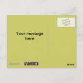 Zwarte weduwe briefkaart (Achterkant)