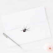 Zwarte weduwe driehoek sticker (Envelop)