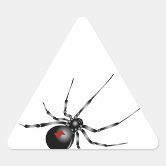 Zwarte weduwe driehoek sticker