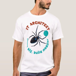 Zwarte Weduwe IT-Architect Modulair Grappig T-shirt