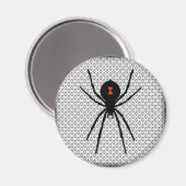 Zwarte weduwe magneet (Voorkant / Achterkant)