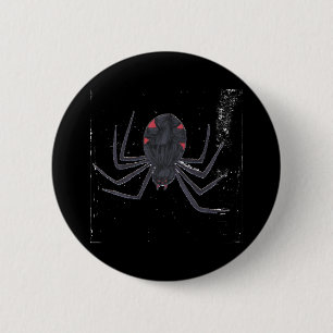 Zwarte Weduwe Ronde Button 5,7 Cm