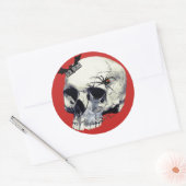 Zwarte weduwe schedel Stickers (Envelop)