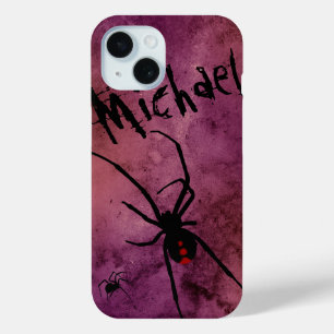 Zwarte weduwe Spider Gothic Halloween Monogram