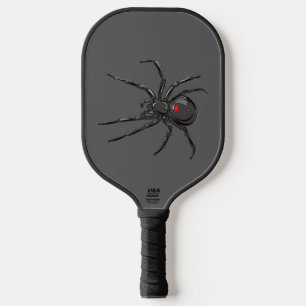 Zwarte Weduwe Spider Originele Tekenkunst Pickleball Paddle