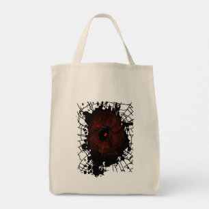 Zwarte Weduwe Spin Verfspatten Web Gotisch Donker Tote Bag