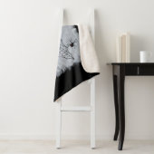 Zwarte Weduwe Spinnen Rode Zandloper in Web on Whi Sherpa Deken (In situ)