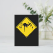 Zwarte weduwe Xing! Briefkaart (Staand voorkant)