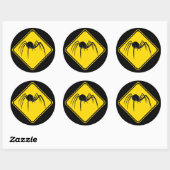 Zwarte weduwe Xing! Ronde Sticker (Vel)