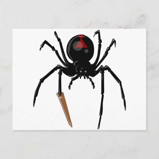 zwarte weduwnaar briefkaart (Voorkant)