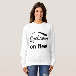 Zwarte Wenkbrauwen op Fleek Trendy Flawless Style Trui