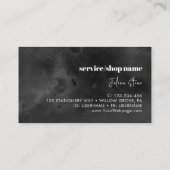 Zwarte whisky visitekaartje (Achterkant)