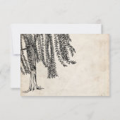 zwarte wilde bomen RSVP Kaartje (Achterkant)