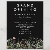 Zwarte Wildflower Meadow Flyer (Achterkant)