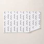 Zwarte wimpers bad handdoek (Handdoek)
